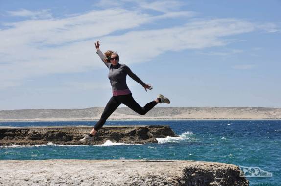 As cores vibrantes do litoral sul da Península Valdés, na Argentina